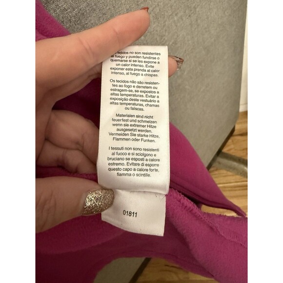 Columbia Fleece Sweatshirt Jacket Women’s Large L Pink Full Zip Up Pockets - Picture 8 of 8